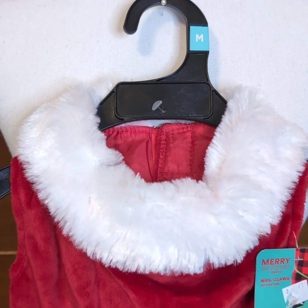 Dog Costume Santa MRS CLAUS Dog Christmas Pet Dress